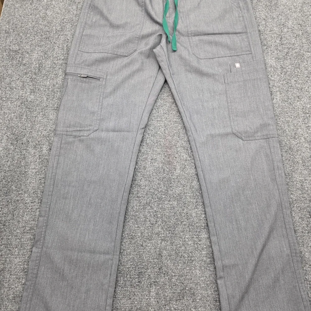 FIGS Scrub Pant Technical Collection Men Small Grey TM3001 Cargo Medical Uniform